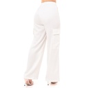 Pantalon SQUEEZE ZICLO BLANCO WIDE LEG CARGO