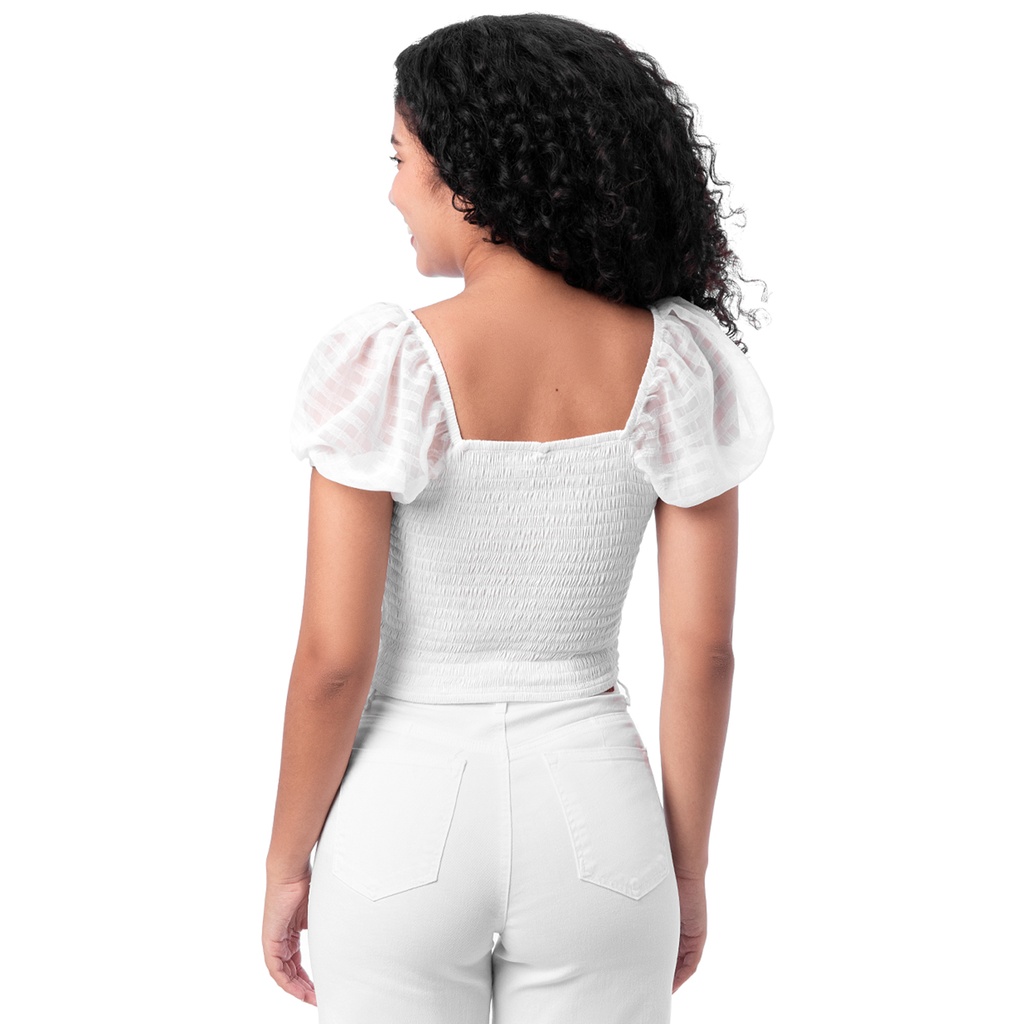 Blusa SQUEEZE  LEINNI M/C IVORY