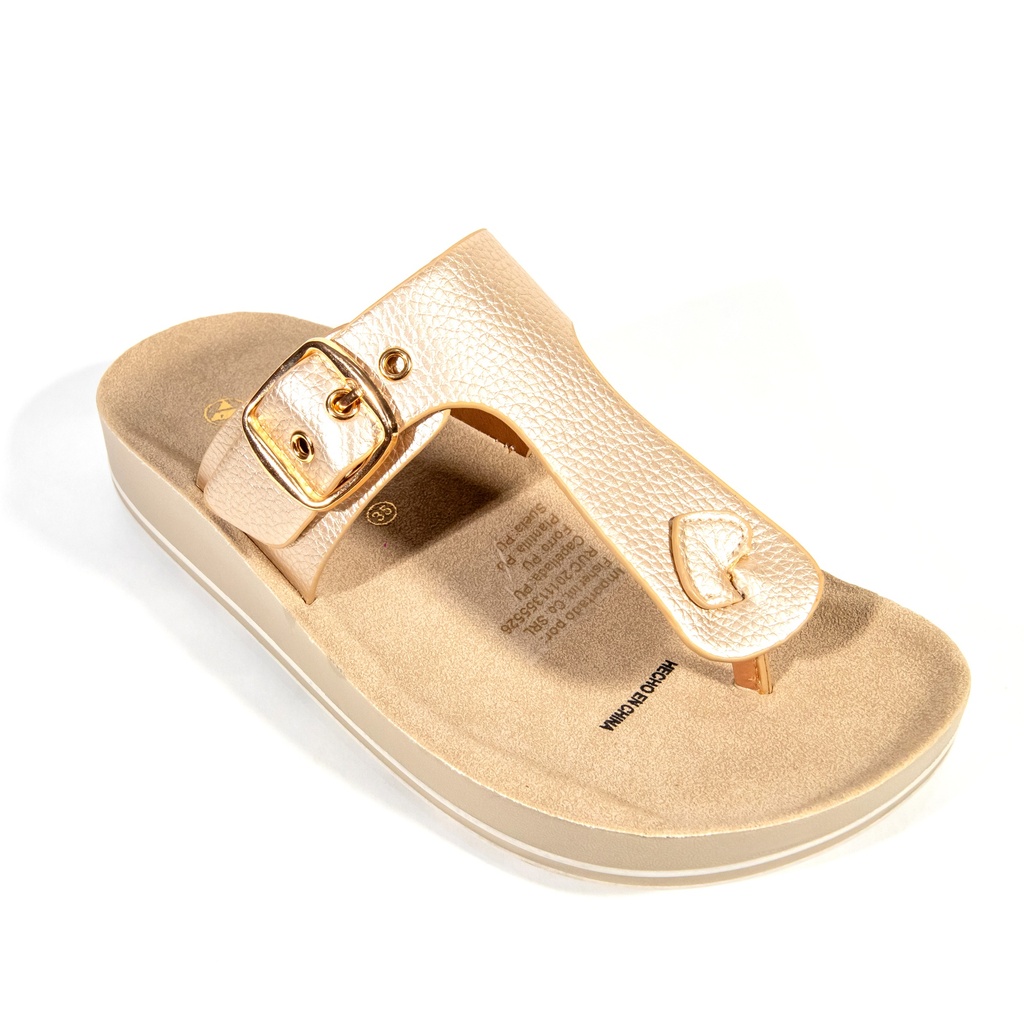 Sandalia VIA UNO YQ7681 251-2683 GOLD