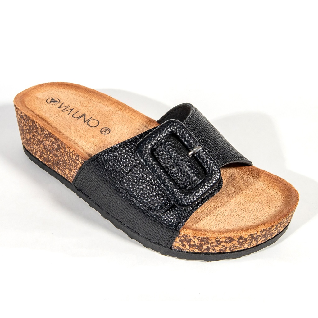 Sandalia VIA UNO LC055618 251-2647 NEGRO