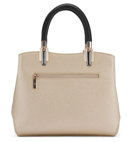 CARTERA VIA UNO CW428-3 WHITE/GOL/BLACK