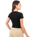 Polo SQUEEZE MELLS NEGRO CROP