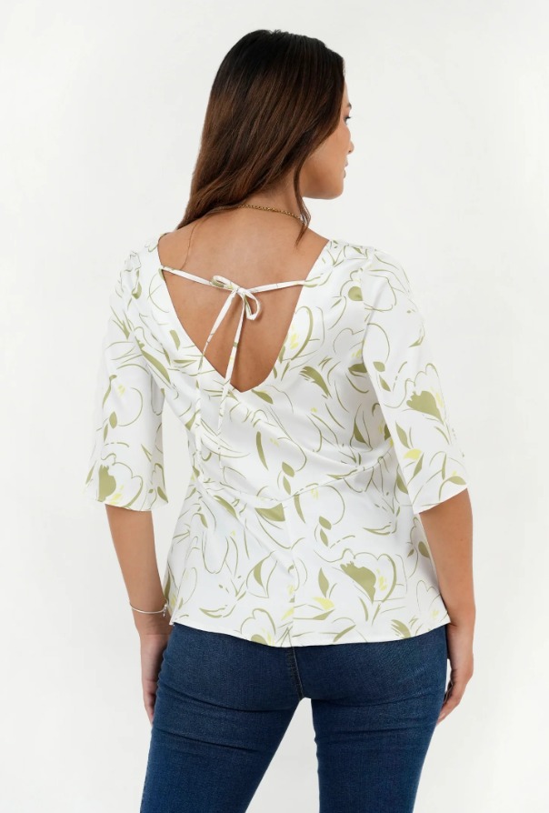Blusa BRUJHAS 5027 HUESO M3/4