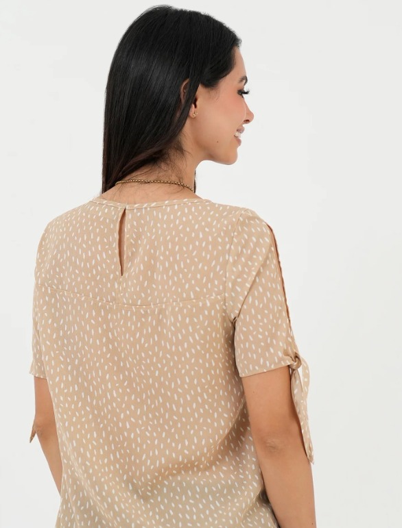 Blusa BRUJHAS 5133 BEIGE M/C