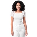 Blusa SQUEEZE  LEINNI M/C IVORY