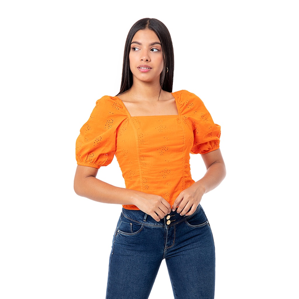 Blusa PIONIER EYDYS NARANJA M/C