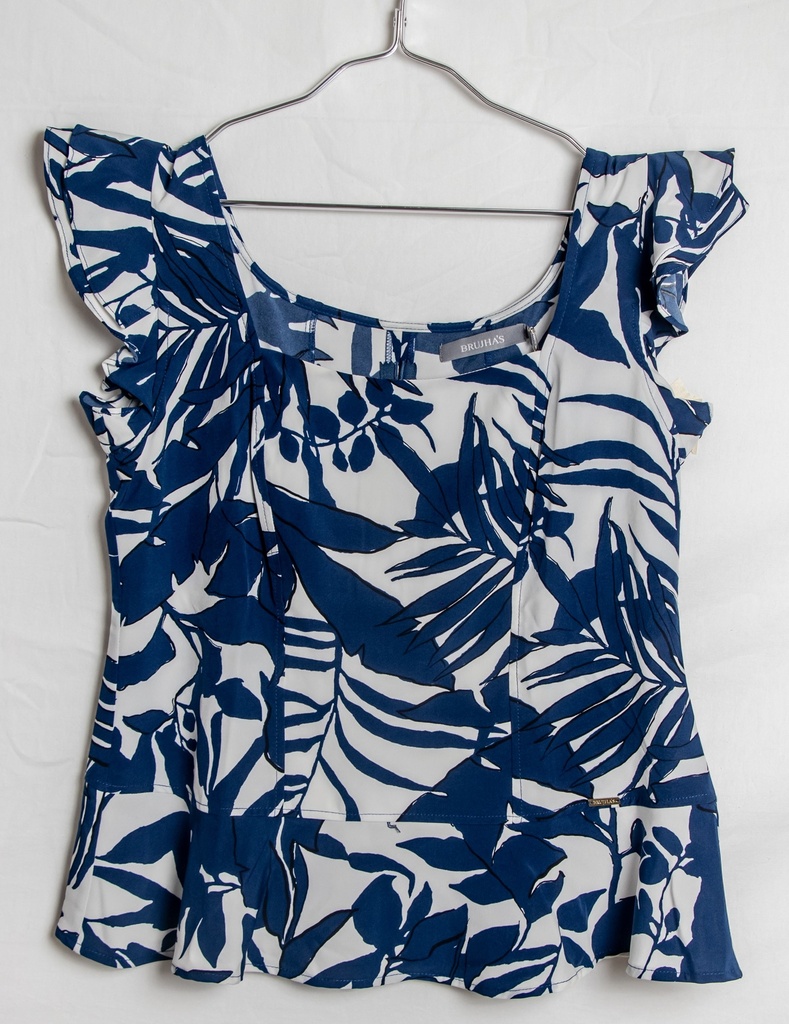 Blusa BRUJHAS 4059 AZUL M/C