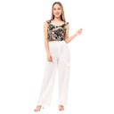 Pantalon SQUEEZE ZICLO BLANCO WIDE LEG CARGO