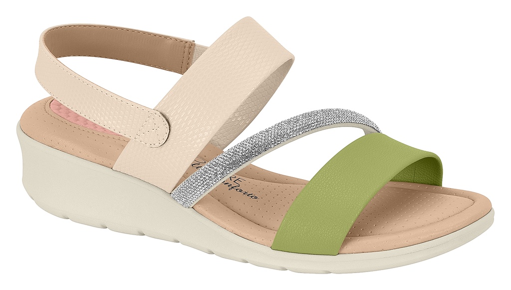 SANDALIA MODARE 7190101-2306 BLANCO OFF/VERDE