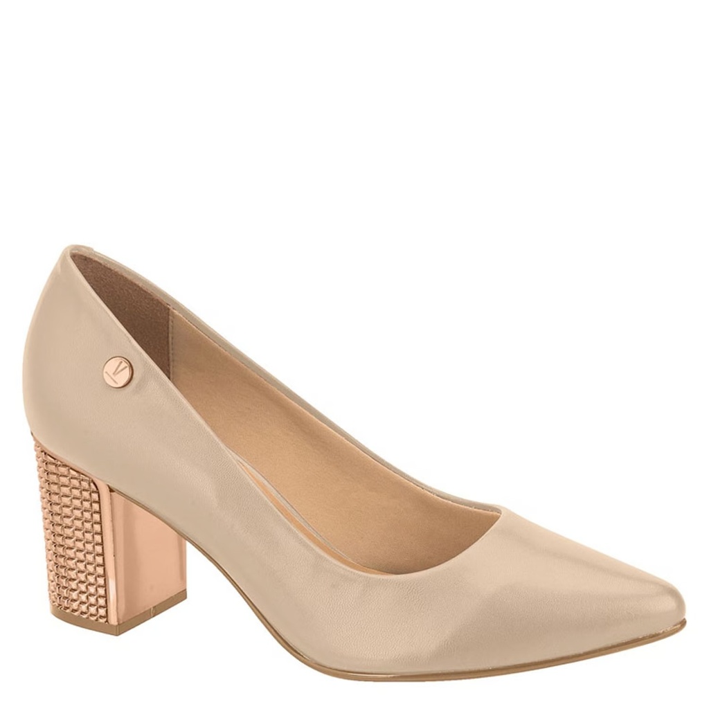 ZAPATO VIZZANO 1290700 R-1304 VERNIZ BEIGE (TACO METAL)