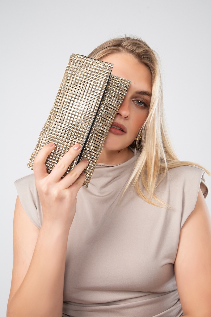 CARTERA DE MANO VIA UNO GDS24256 GOLD