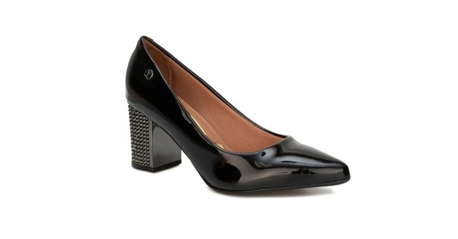 ZAPATO VIZZANO 1290600 R-1304 VERNIZ NEGRO (TACO METAL)
