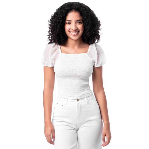 Blusa SQUEEZE  LEINNI M/C IVORY