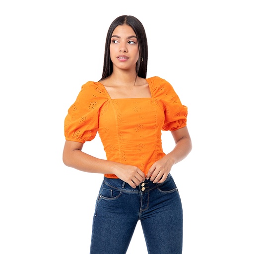 Blusa PIONIER EYDYS NARANJA M/C