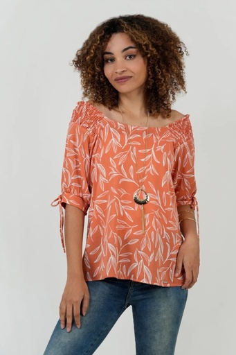 BLUSA BRUJHAS 4008 SALMON M3/4