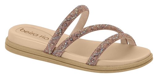 Sandalia BEIRA RIO 8488108-2111 ORO ROSADO PIEDRAS