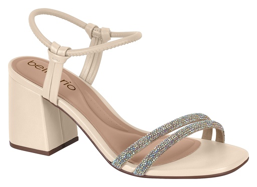 Sandalia BEIRA RIO 8436213-1447 CREMA CRISTAL