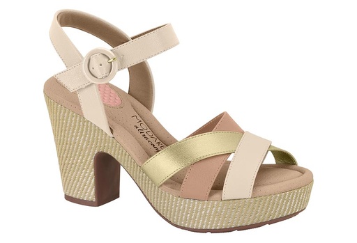 Sandalia MODARE 7165113-1753 CREMA DORADO