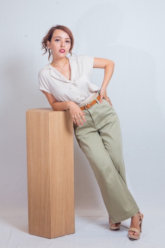 Pantalon PIONIER GUYEM VERDE CULOTTE