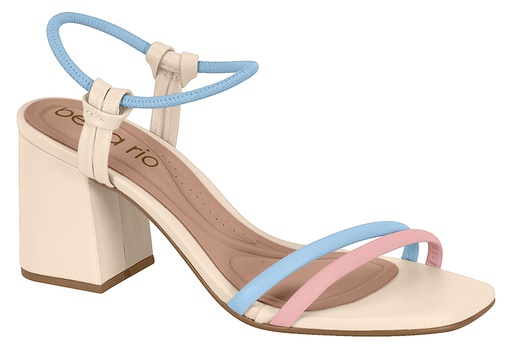 Sandalia BEIRA RIO 8436213-1447 BLANCO/CELESTIAL