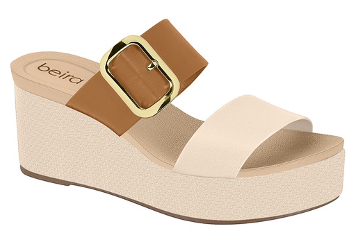 Sandalia BEIRA RIO 8407140-2418 CAMEL/CREMA