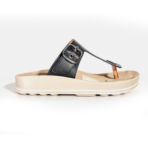 Sandalia VIA UNO YQ7681 251-2683 NEGRO