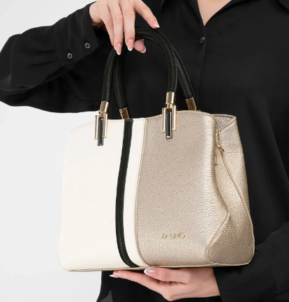 [PR/42901] CARTERA VIA UNO CW428-3 WHITE/GOL/BLACK